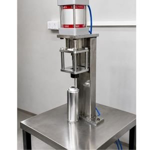 AEROSOL BOTTLE D CRIMPING MACHINE VERTICAL